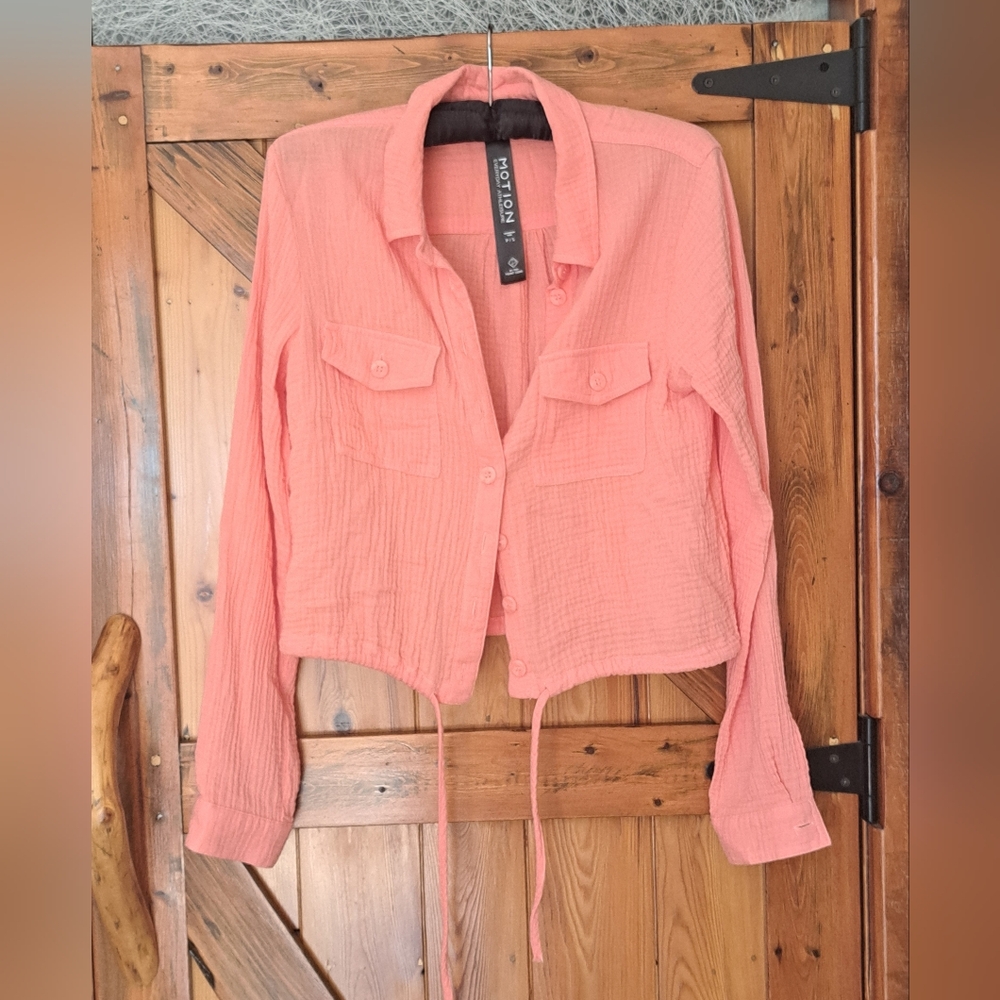 Cotton Gauze Jacket Motion By Point Zero